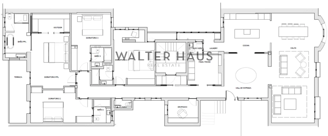 Pis en venda totalment reformat a Recoletos, Madrid.