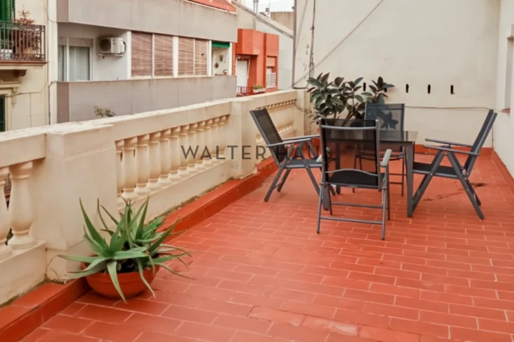 Fully furnished penthouse for rent in Sant Gervasi, Barcelona