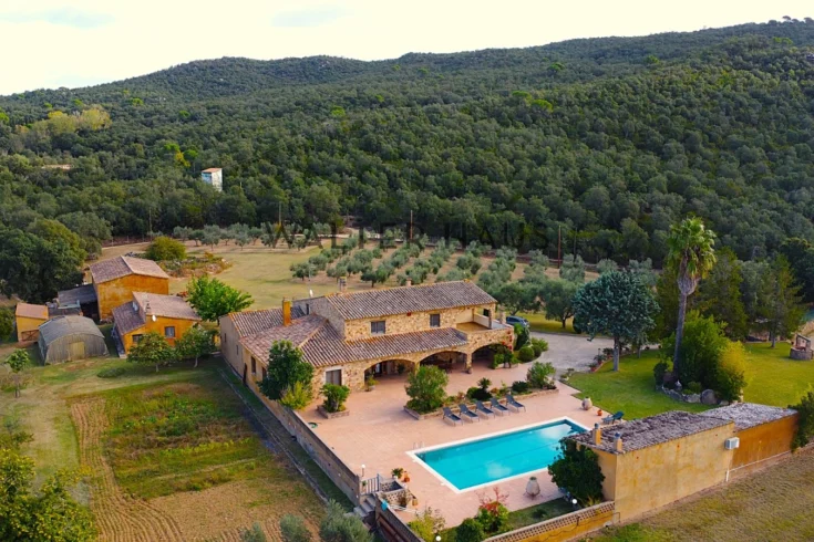 Finca rústica con piscina, Spa y casa de invitados, Calonge