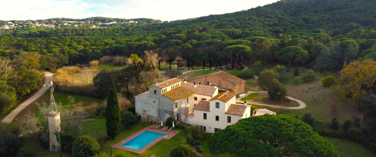 Mas rural avec trois maisons, piscines et vaste terrain, Santa Cristina d&rsquo;Aro