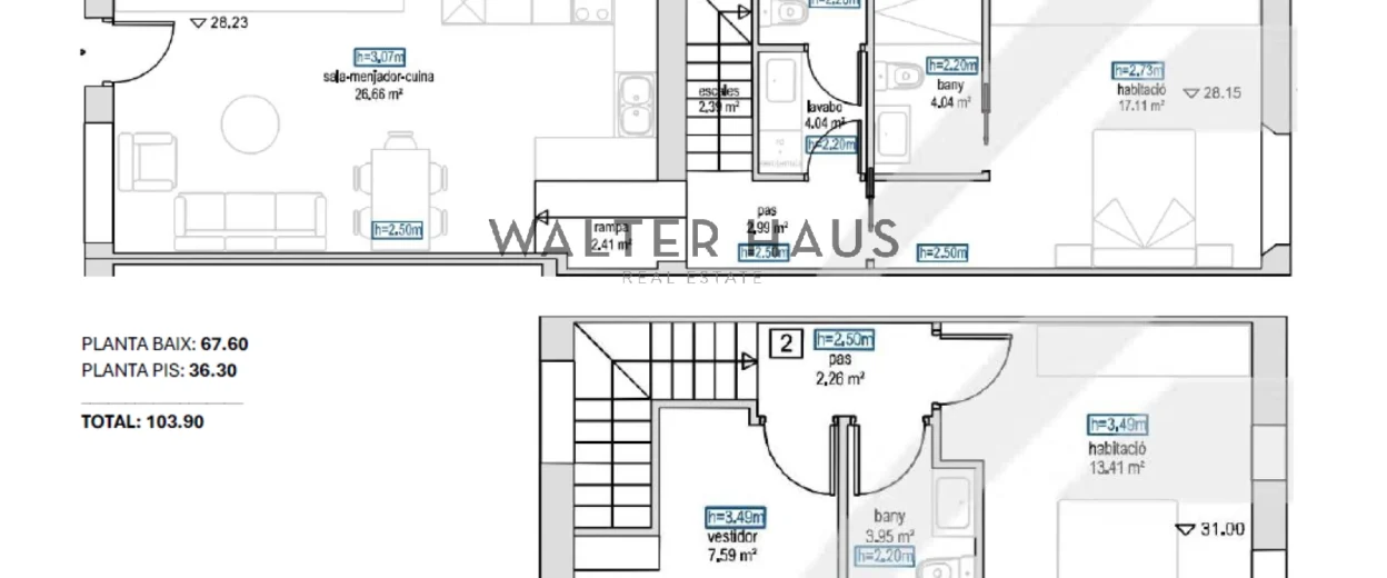 Dúplex reformat en venda a Sants, Barcelona