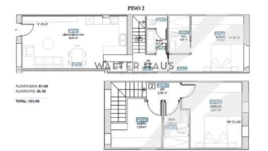 Dúplex reformat en venda a Sants, Barcelona