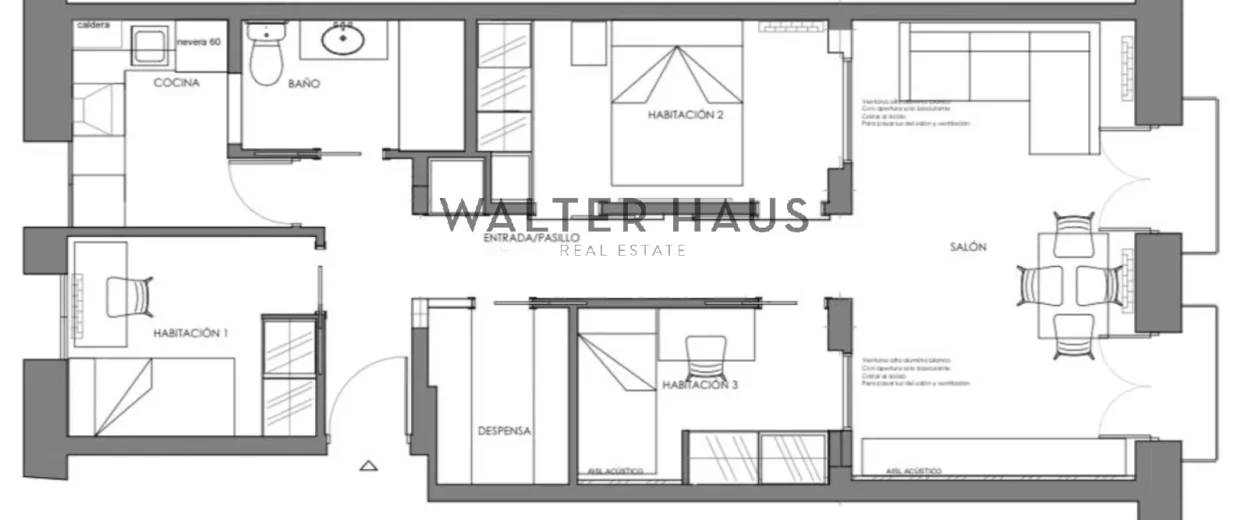 Pis exterior en venda a Justicia, Madrid.