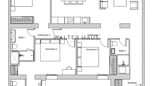 Appartement à vendre, entièrement rénové, à Castellana, Madrid.